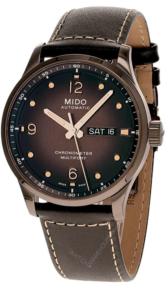 MIDO Multifort M AUTO 42MM Brown LTHR Men’s Watch M038.431.36.057.00 / M0384313605700