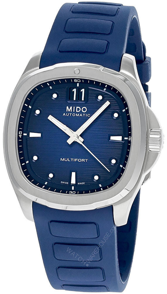 MIDO Multifort TV Big Date 40MM Blue Rubber Men’s Watch M049.526.17.041.00 / M0495261704100