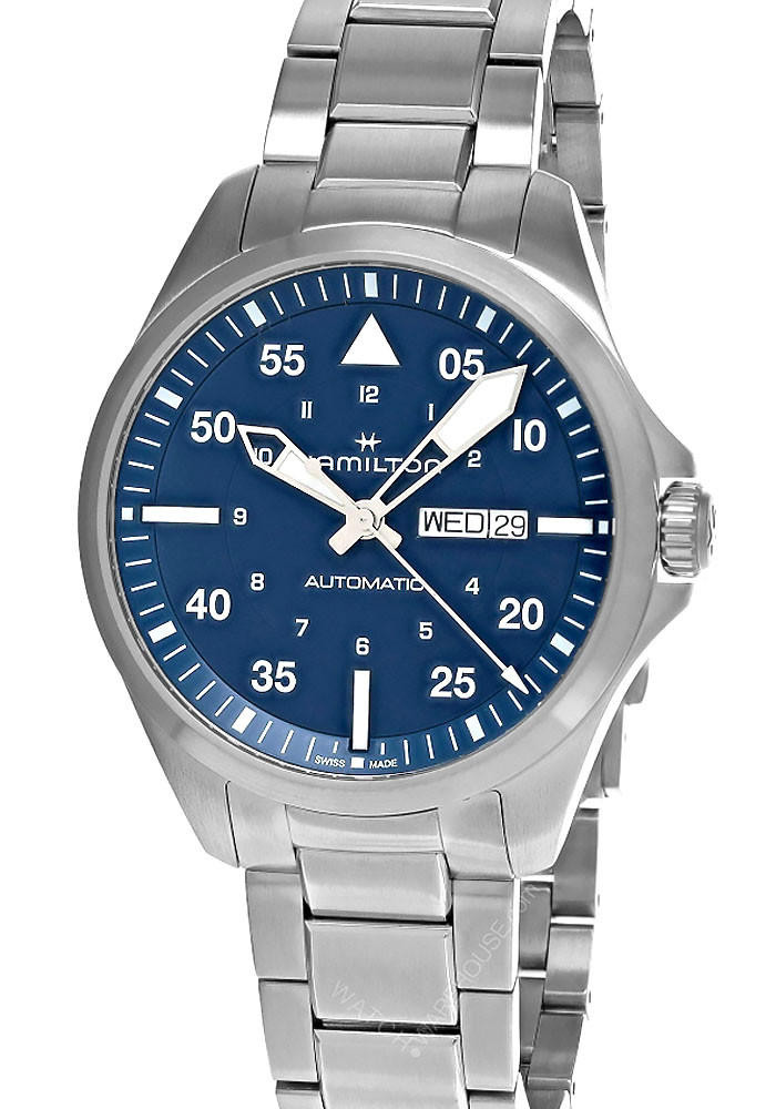 HAMILTON Khaki Aviation Pilot Day Date AUTO 42MM Blue Dial Men’s Watch H64635140