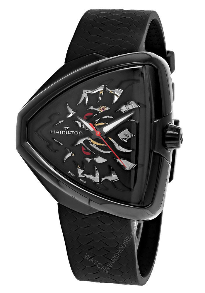 HAMILTON Ventura Elvis80 AUTO Black Skeleton Men’s Watch H24535332