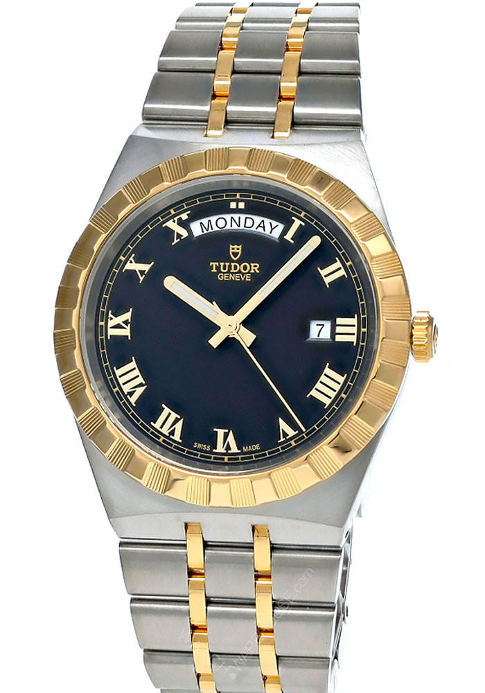 TUDOR Royal AUTO 41MM SS Black Dial Two-Tone Men’s Watch M28603-0003