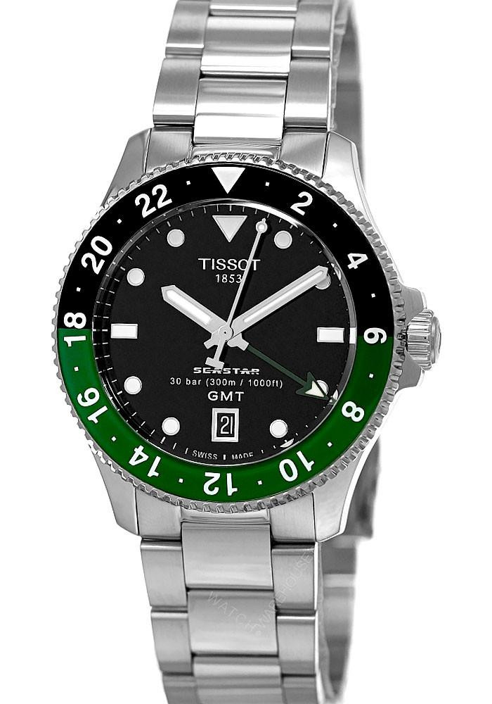 TISSOT Seastar 1000 Quartz GMT 40MM Men’s Watch T120.852.11.051.00 / T1208521105100