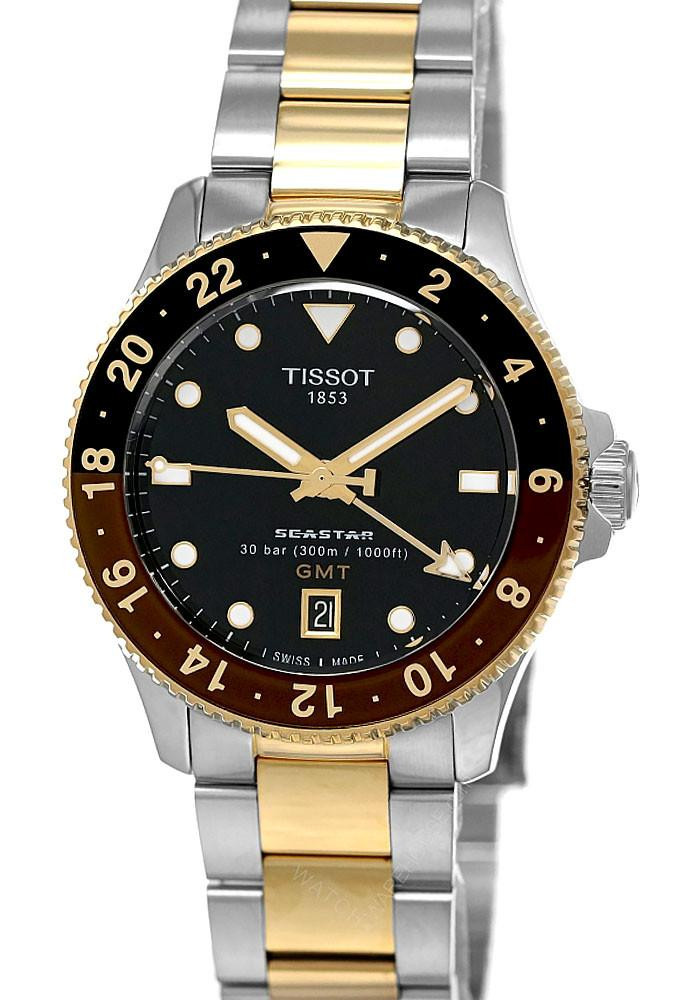 TISSOT Seastar 1000 Quartz GMT 40MM Men’s Watch T120.852.22.051.00 / T1208522205100