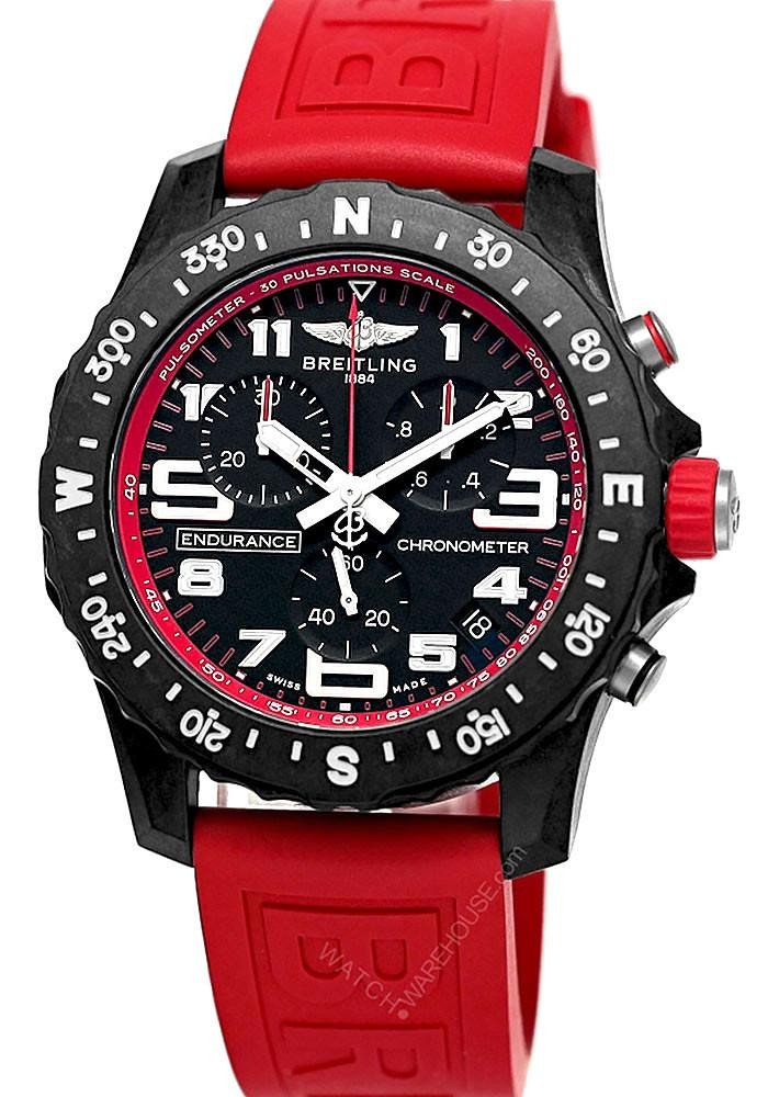 BREITLING Endurance Pro 44MM Chronometer Red Rubber Men’s Watch X82310D91B1S1