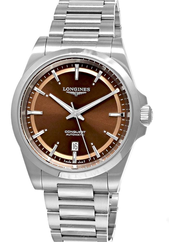 LONGINES Conquest Automatic SS 41MM Brown Dial Men’s Watch L38304626 / L3.830.4.62.6