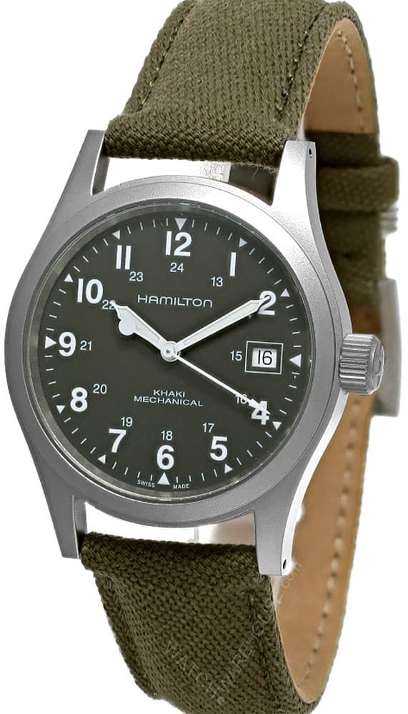 Khaki Field Mechanical 38MM Green Dial Textile Strap Watch