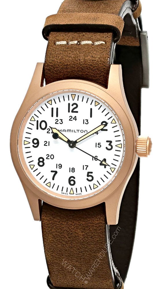 Khaki Field Mechanical Bronze 38MM Brown Leather Men’s Watch