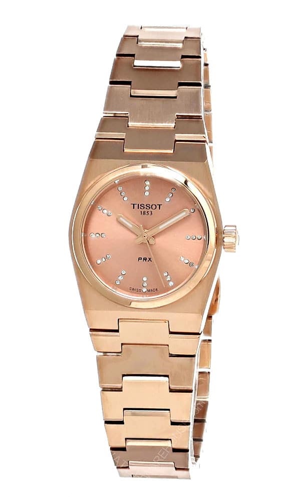 TISSOT T-Classic PRX Diamond 25MM Carnation Gold PVD Women’s Watch