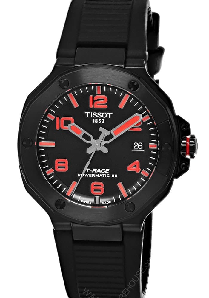 TISSOT T-Race Powermatic 80 41MM Black Silicone Men’s Watch