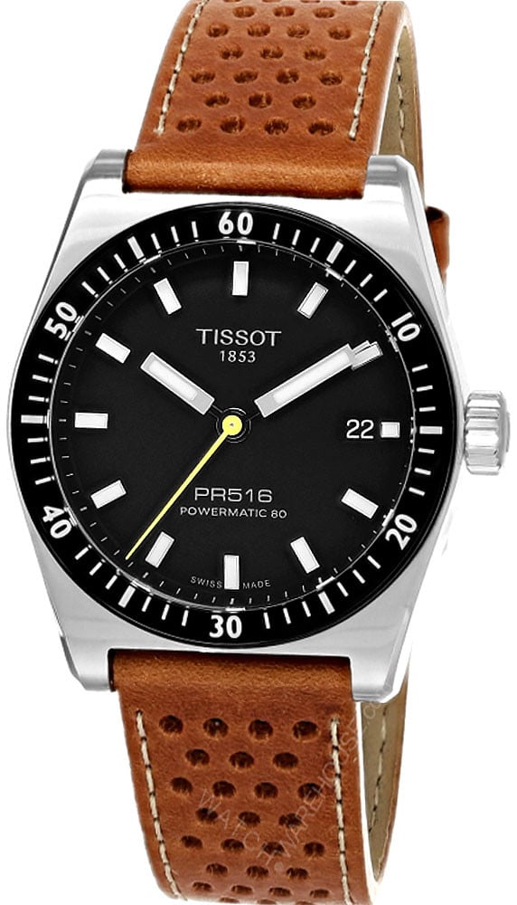 TISSOT T-Sport PR516 Powermatic 80 38MM Brown Leather Men’s Watch