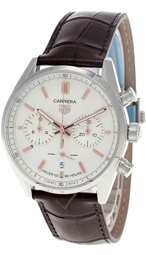 TAG HEUER Carrera CHRONO 42MM White Dial Men’s Watch